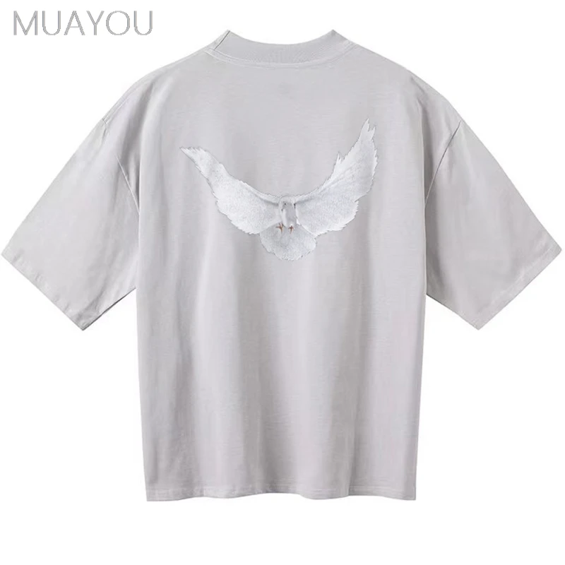 Dove Print Kanye Hoodie Men Women Streetwear 1:1 Sweatshirt High Quality Loose Double-Layer Heavy Fabric Pullover Ovesize hoodes