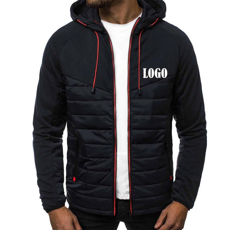Customized Fashion Printed Mens Zipper Jacket Sports Hoodie Fleece Coat Autumn Winter Jacket