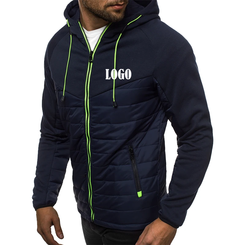 Customized Fashion Printed Mens Zipper Jacket Sports Hoodie Fleece Coat Autumn Winter Jacket