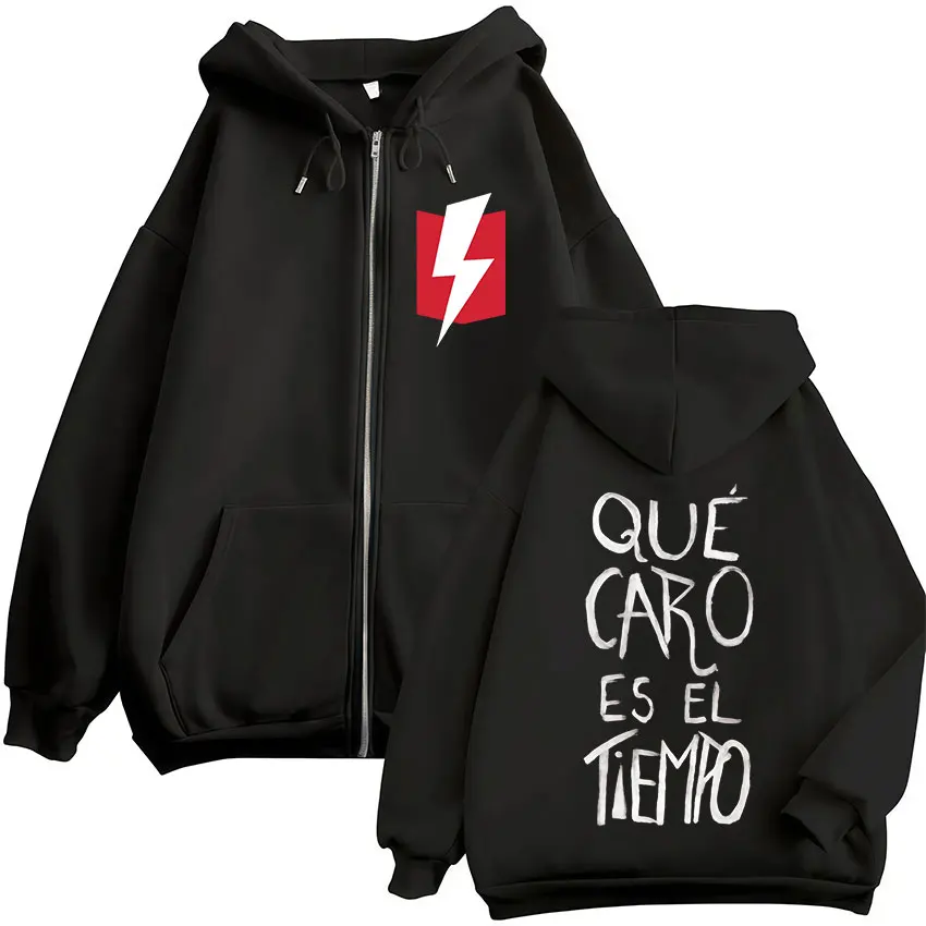 Dani Martin Que Caro Es El Tiempo Merch Zipper Hoodies Men Women Clothing Fashion Hip Hop Zip Up Hooded Sweatshirts Jacket Coat