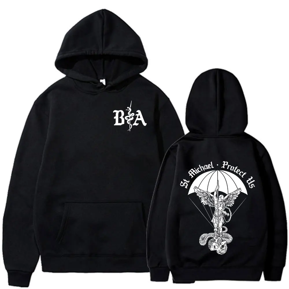 ST Michael Brothers in Arms Double Sided Print Hoodies Men's Women Clothing Fashion Sweatshirt Oversized Long Sleeve Pullovers