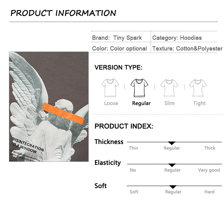 Mens 2025 Hip Hop Streetwear Harajuku Pullover Angel God Printed Hoodie Pocket Cotton Fleece Pullover Grey Hooded Sweatshirt