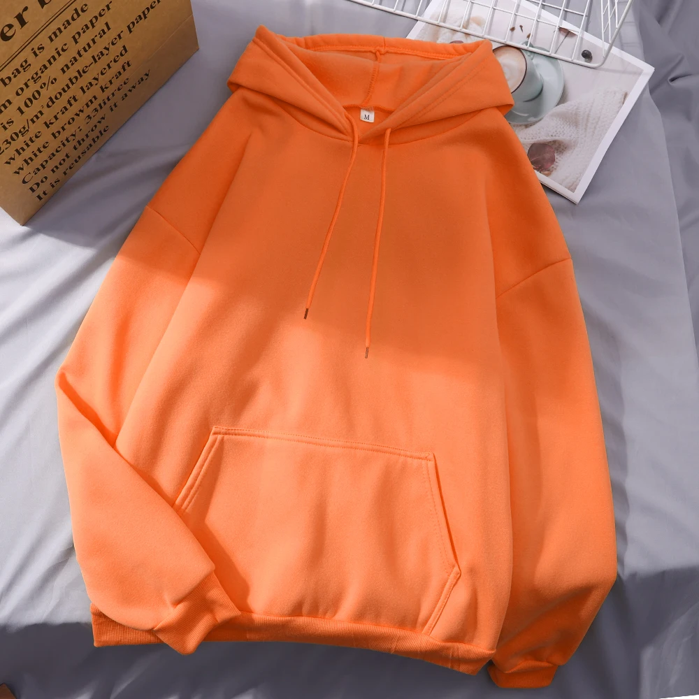 Fashion Men Women Hoodie Casual Hoodies Pullovers Sweatshirts Couple Tops Solid Color Hooded Spring Autumn Warm Fleece Hoody