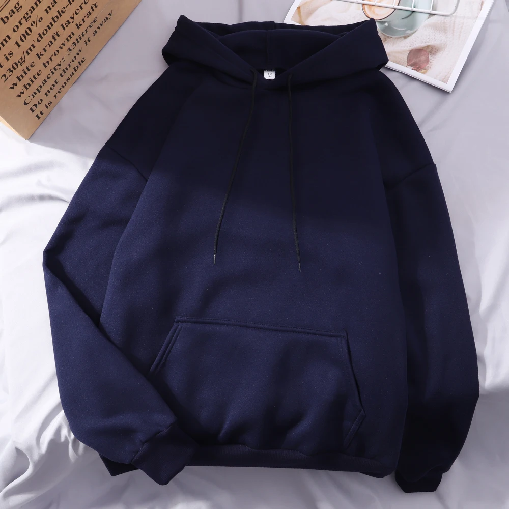 Fashion Men Women Hoodie Casual Hoodies Pullovers Sweatshirts Couple Tops Solid Color Hooded Spring Autumn Warm Fleece Hoody