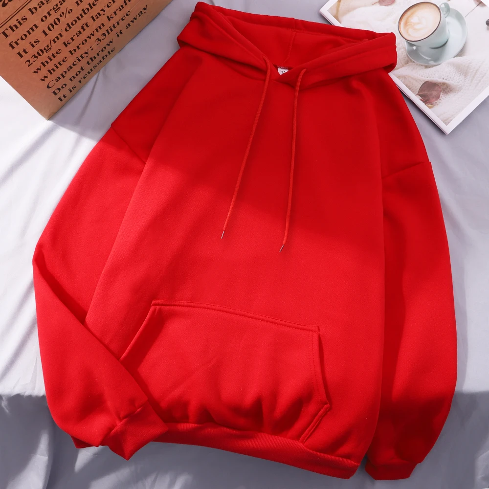 Fashion Men Women Hoodie Casual Hoodies Pullovers Sweatshirts Couple Tops Solid Color Hooded Spring Autumn Warm Fleece Hoody