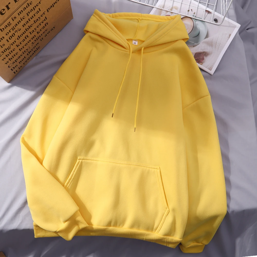 Fashion Men Women Hoodie Casual Hoodies Pullovers Sweatshirts Couple Tops Solid Color Hooded Spring Autumn Warm Fleece Hoody