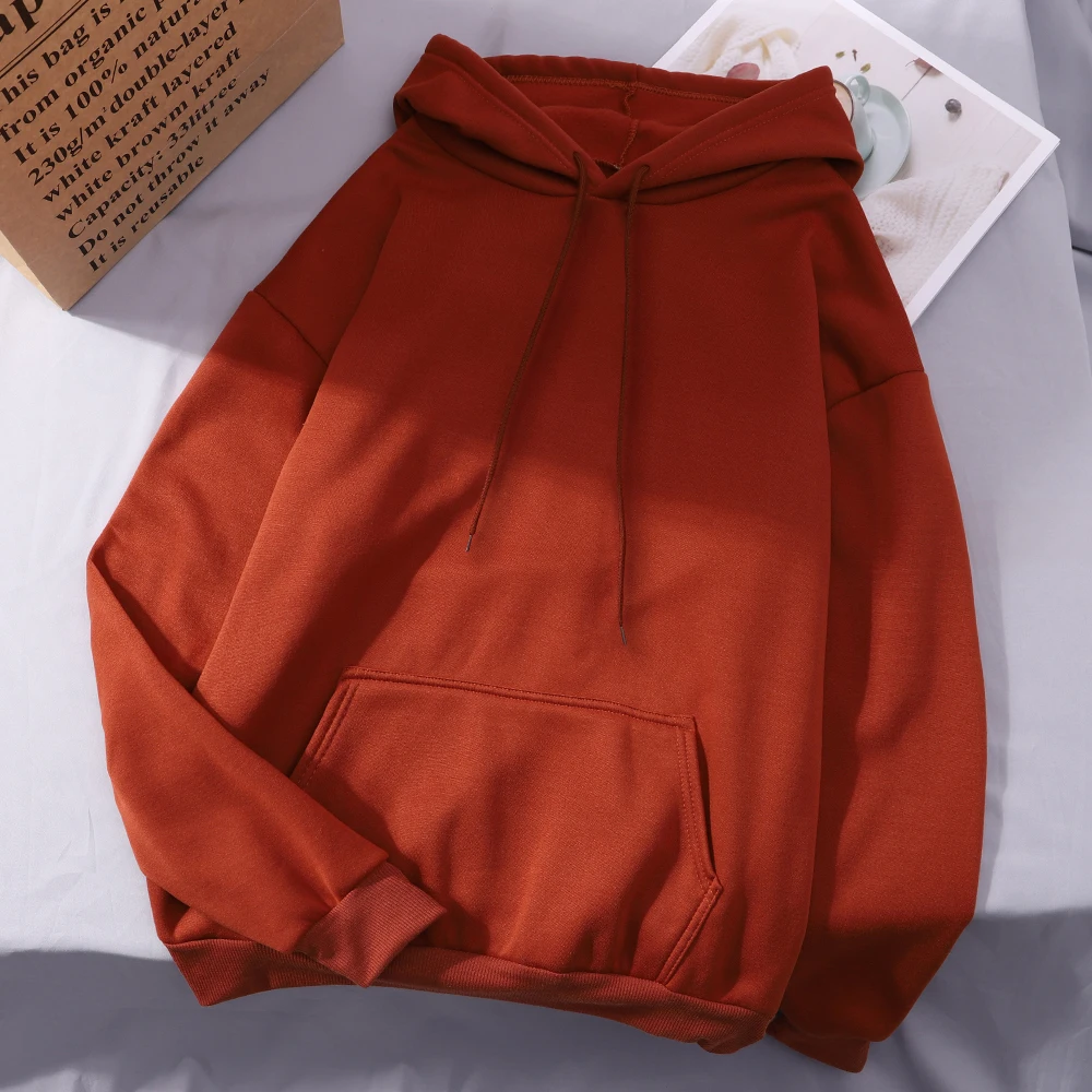 Fashion Men Women Hoodie Casual Hoodies Pullovers Sweatshirts Couple Tops Solid Color Hooded Spring Autumn Warm Fleece Hoody