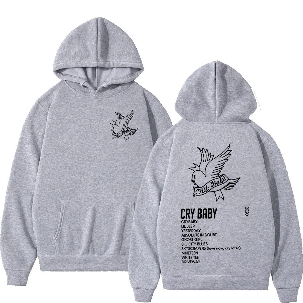 Rapper Lil Peep CryBaby Music Album Hoodies Men's Women Fashion Hip Hop Oversized Sweatshirt Autumn Winter Fleece Warm Pullovers