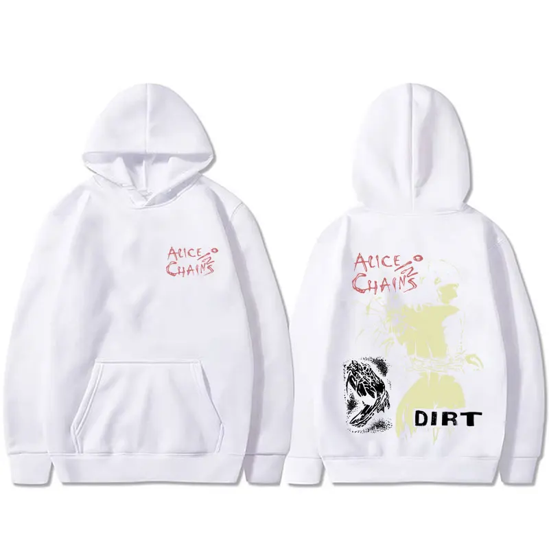90s Rock Band Alice in Chains Dirt Hoodie Men Women Gothic Punk Oversized Pullover Hoodies Male Fashion Vintage Hooded Tracksuit