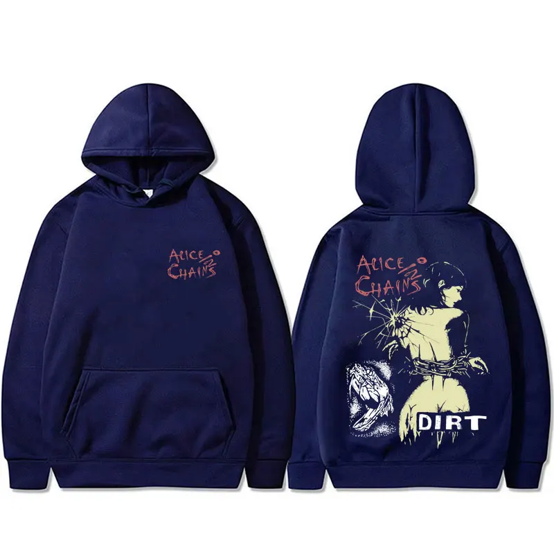 90s Rock Band Alice in Chains Dirt Hoodie Men Women Gothic Punk Oversized Pullover Hoodies Male Fashion Vintage Hooded Tracksuit