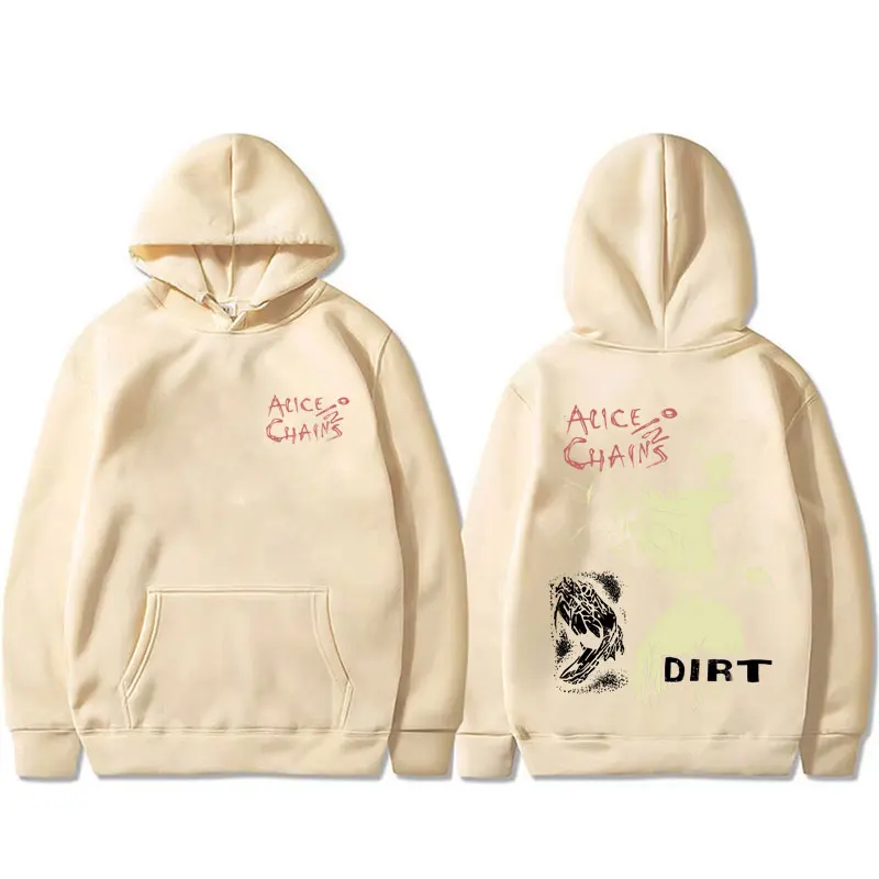 90s Rock Band Alice in Chains Dirt Hoodie Men Women Gothic Punk Oversized Pullover Hoodies Male Fashion Vintage Hooded Tracksuit
