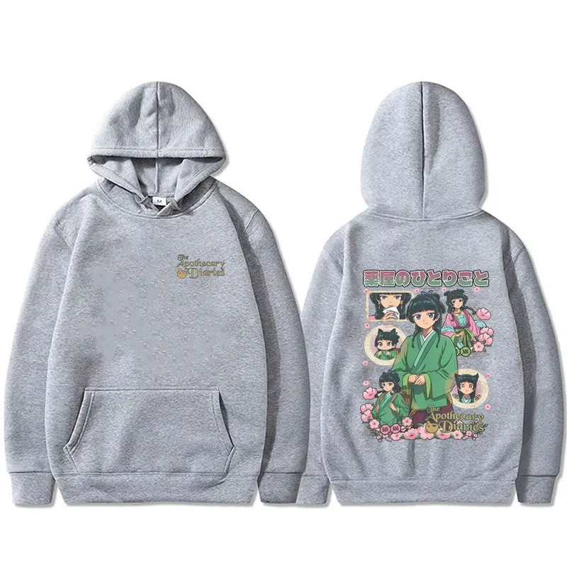 Anime The Apothecary Diaries Hoodie Funny Kawaii Cute Maomao Graphic Sweatshirt Men's Women's Cotton Oversized Pullover Hoodies
