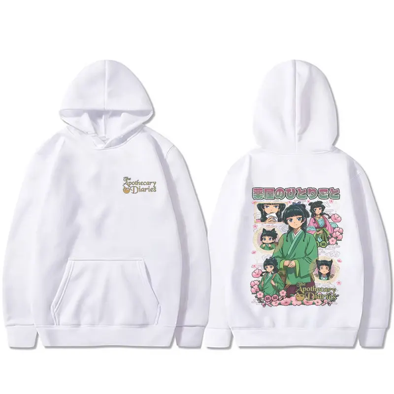 Anime The Apothecary Diaries Hoodie Funny Kawaii Cute Maomao Graphic Sweatshirt Men's Women's Cotton Oversized Pullover Hoodies