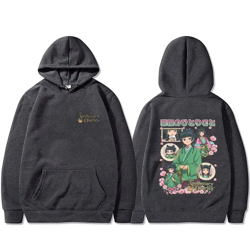 Anime The Apothecary Diaries Hoodie Funny Kawaii Cute Maomao Graphic Sweatshirt Men's Women's Cotton Oversized Pullover Hoodies
