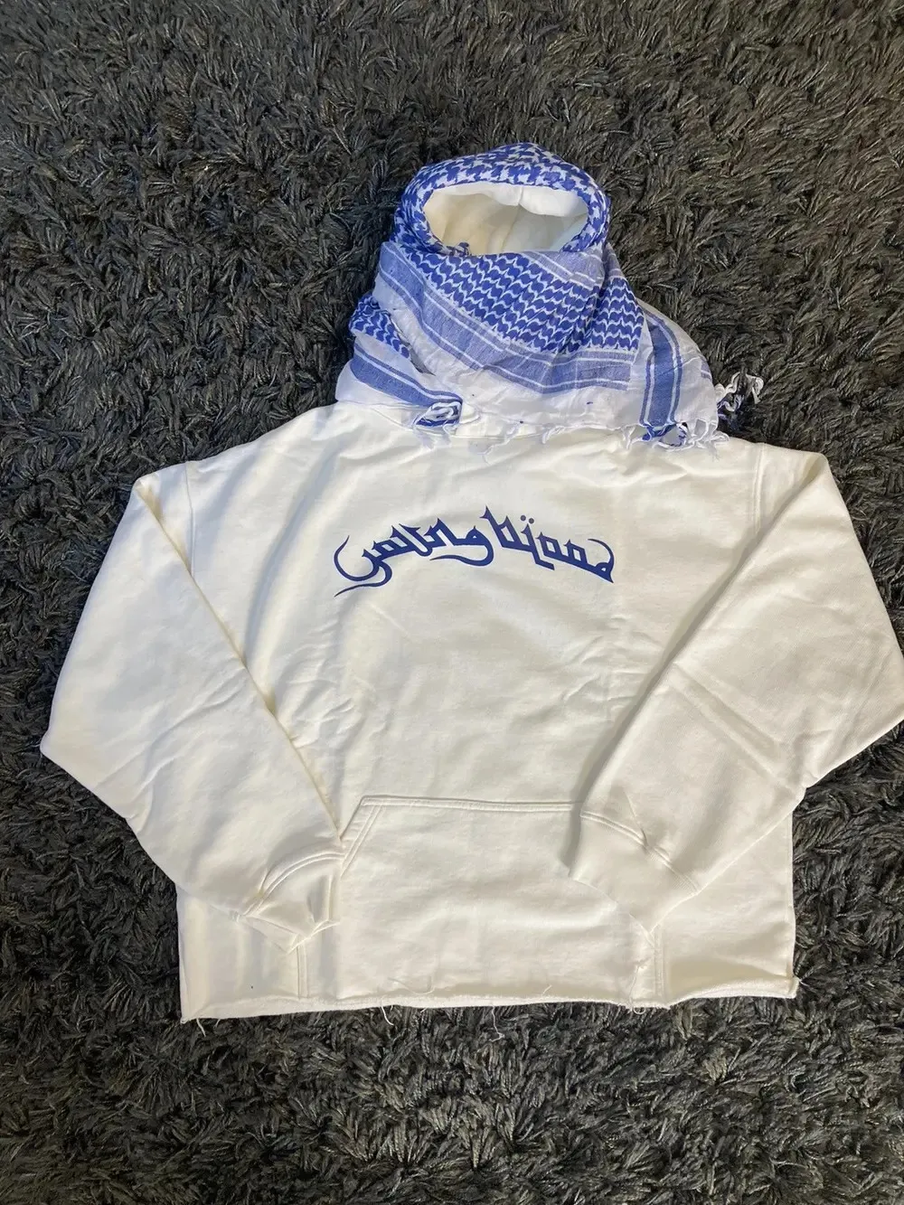 Harajuku Streetwear Hooded Sweatshirt Men Bandana Design Fashion Retro Hoodie Unisex Loose Fit Autumn Winter Trendy Style New