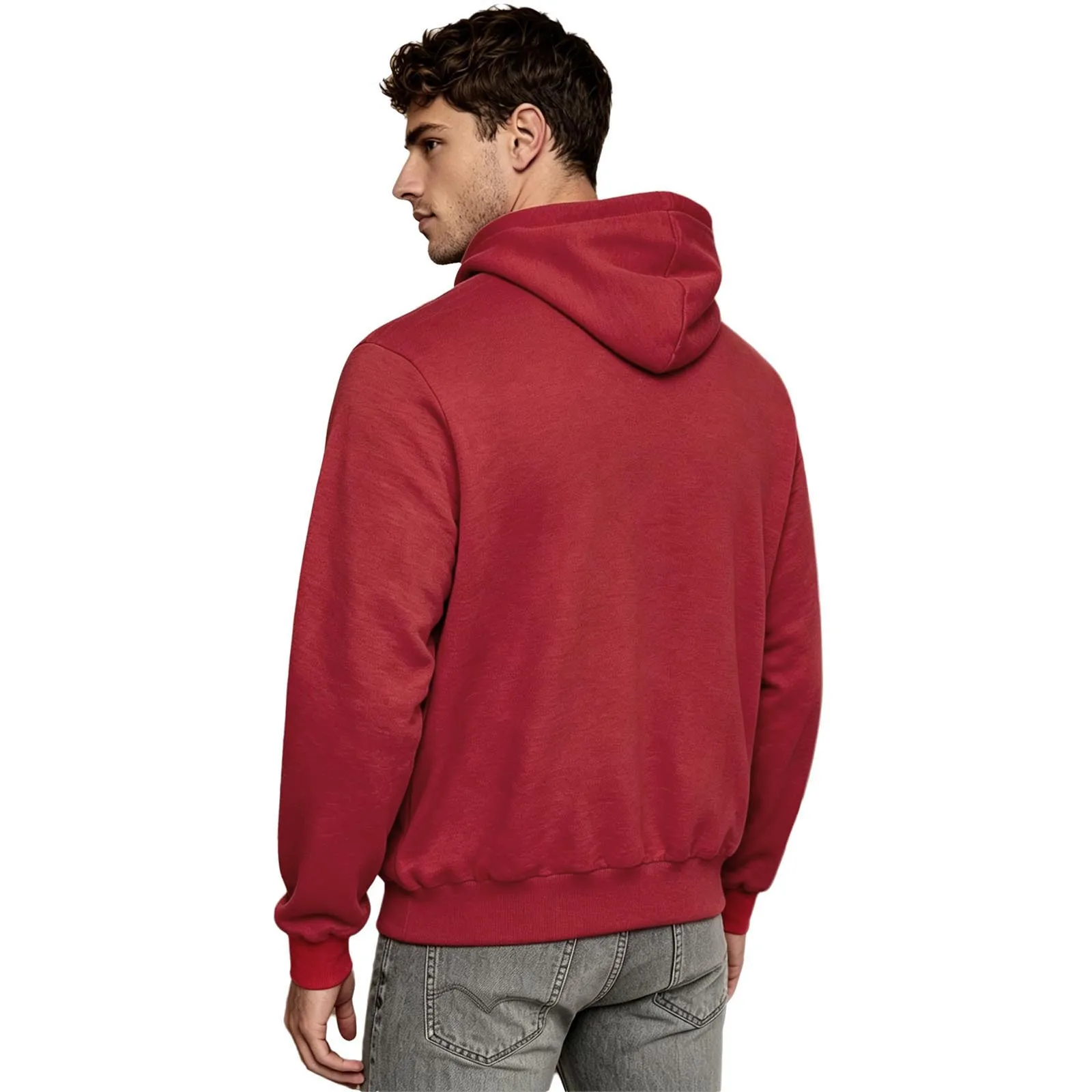 Mens Kangaroo Hoodie for Dad and Baby Carrier Solid Color Front Large Pouch Hooded Sweatshirt Casual Long Sleeve Pullover Top