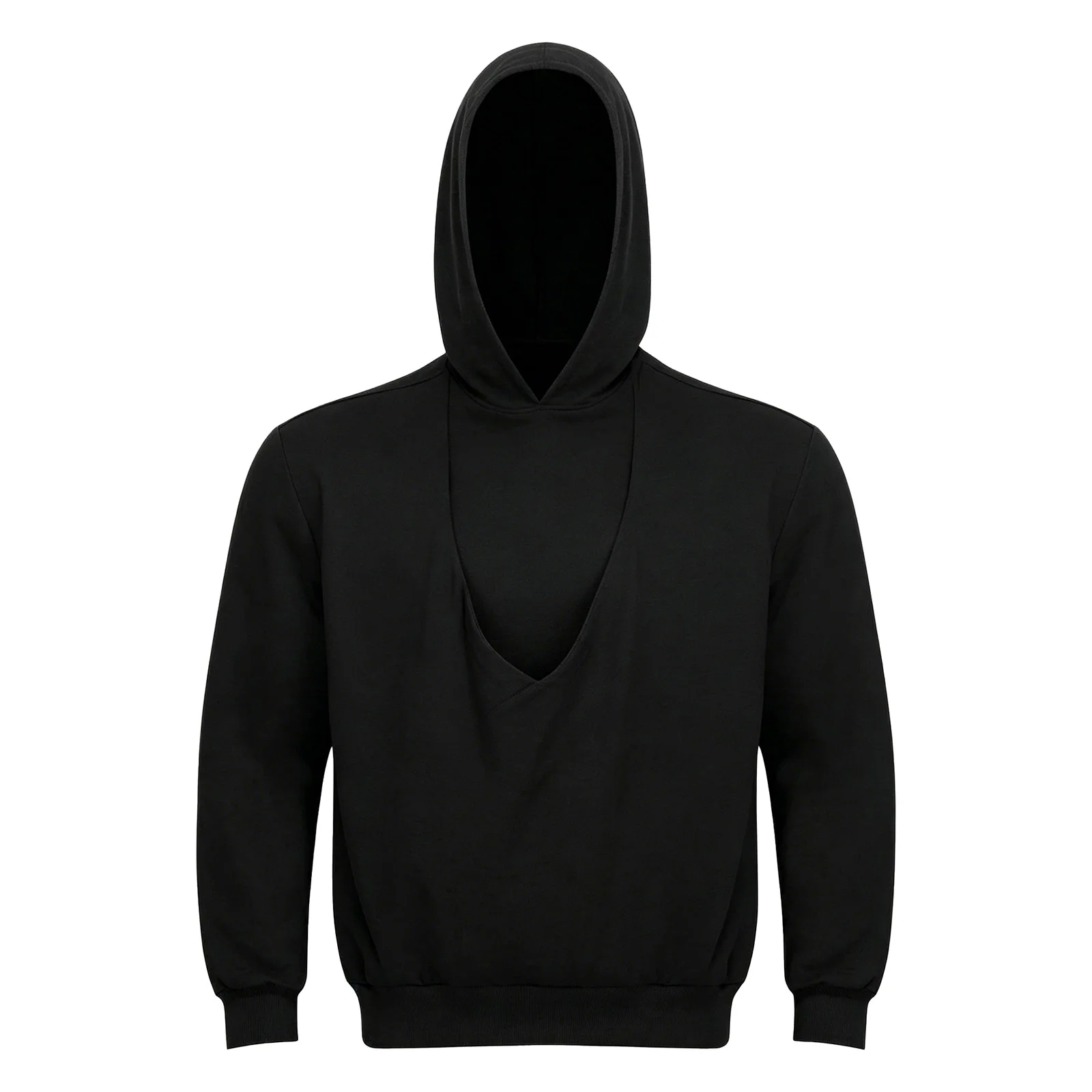 Mens Kangaroo Hoodie for Dad and Baby Carrier Solid Color Front Large Pouch Hooded Sweatshirt Casual Long Sleeve Pullover Top