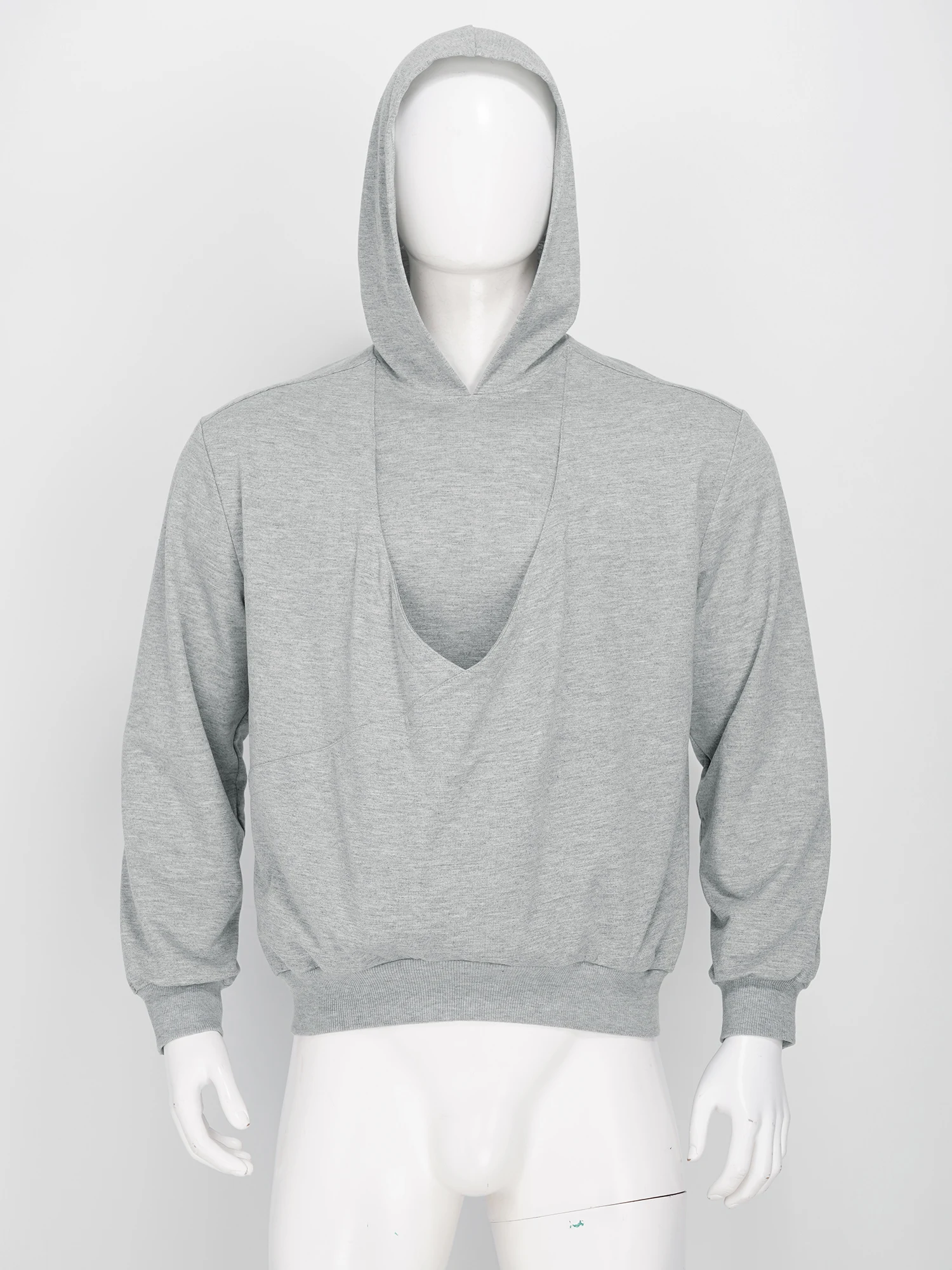 Mens Kangaroo Hoodie for Dad and Baby Carrier Solid Color Front Large Pouch Hooded Sweatshirt Casual Long Sleeve Pullover Top