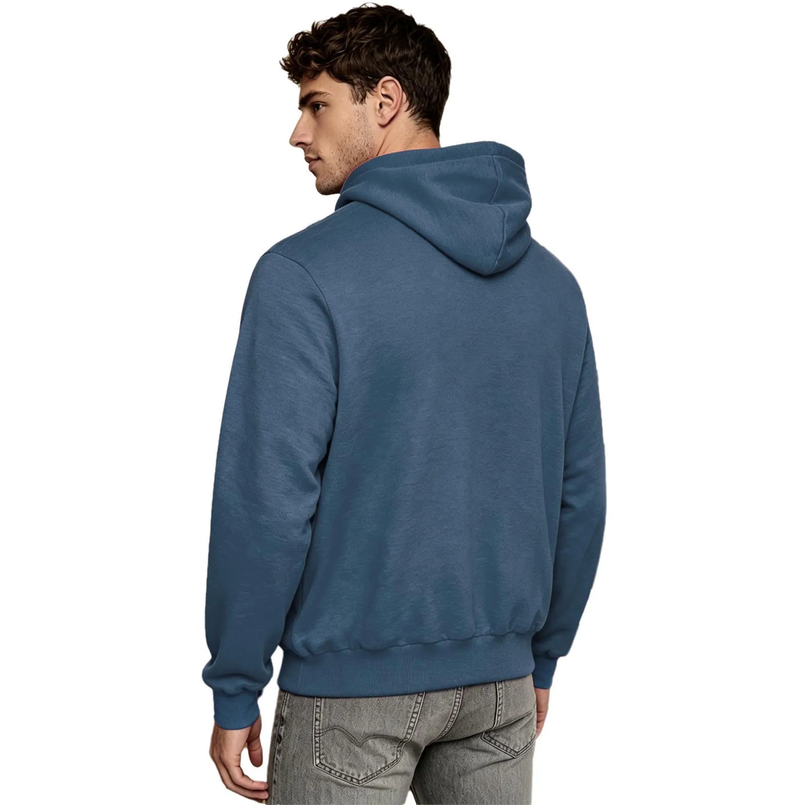Mens Kangaroo Hoodie for Dad and Baby Carrier Solid Color Front Large Pouch Hooded Sweatshirt Casual Long Sleeve Pullover Top