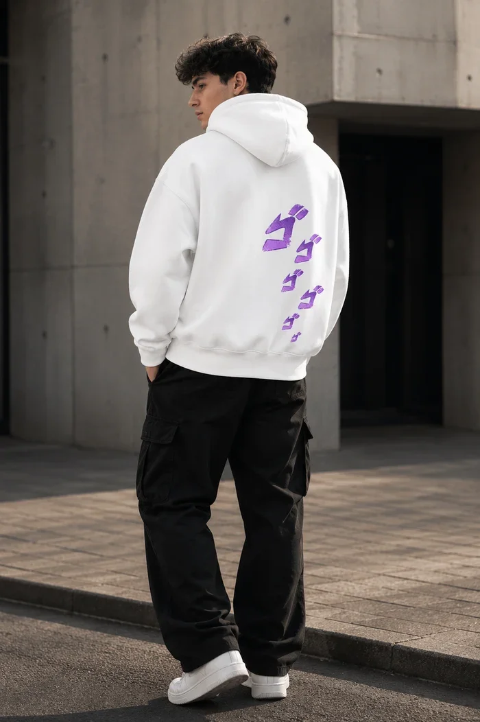 Anime JoJo Graphic Hoodies Vintage Retro Print Oversized Pullover Men Women Hip Hop Y2K Street Style Fans Merch Sweatshirts