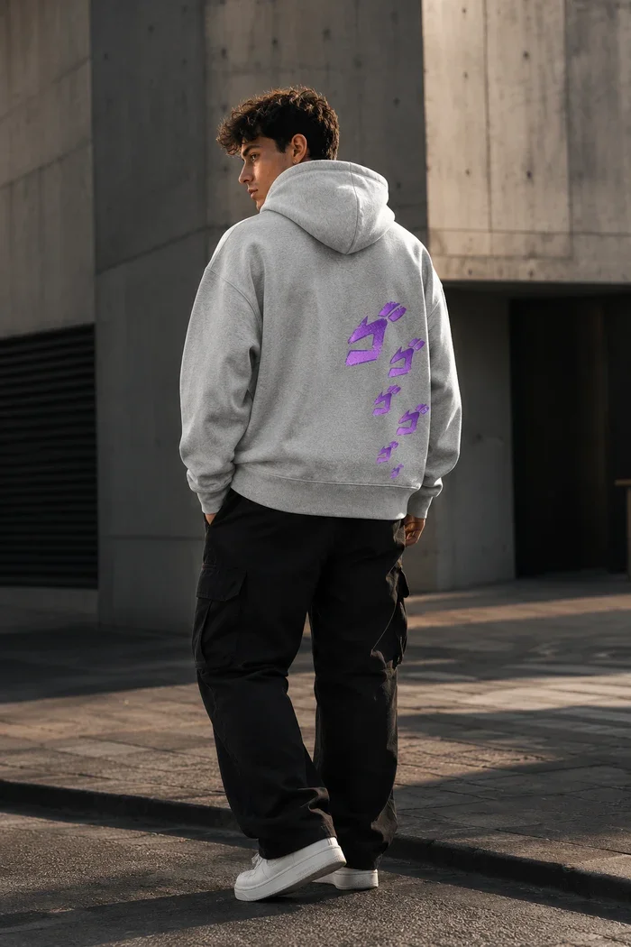 Anime JoJo Graphic Hoodies Vintage Retro Print Oversized Pullover Men Women Hip Hop Y2K Street Style Fans Merch Sweatshirts