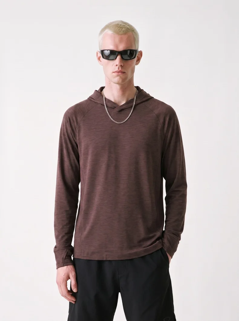 Lightweight Hoodie Men Women Outdoor Running Loose Casual Quick Dry Sport Long Sleeve Hooded Sweatshirts T-shirt Track T Shirt