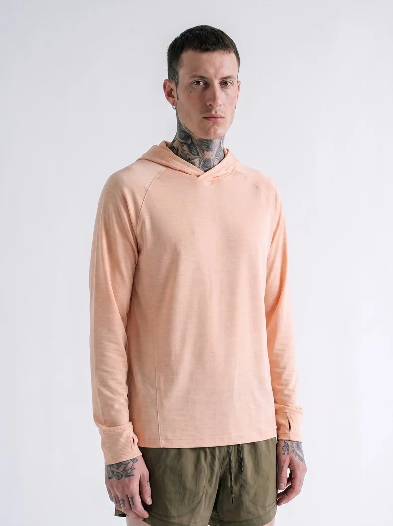 Lightweight Hoodie Men Women Outdoor Running Loose Casual Quick Dry Sport Long Sleeve Hooded Sweatshirts T-shirt Track T Shirt