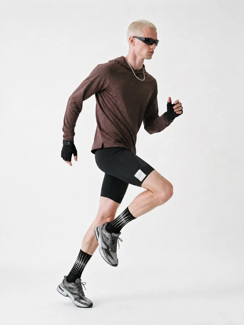 Lightweight Hoodie Men Women Outdoor Running Loose Casual Quick Dry Sport Long Sleeve Hooded Sweatshirts T-shirt Track T Shirt