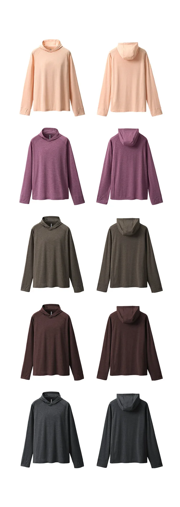Lightweight Hoodie Men Women Outdoor Running Loose Casual Quick Dry Sport Long Sleeve Hooded Sweatshirts T-shirt Track T Shirt