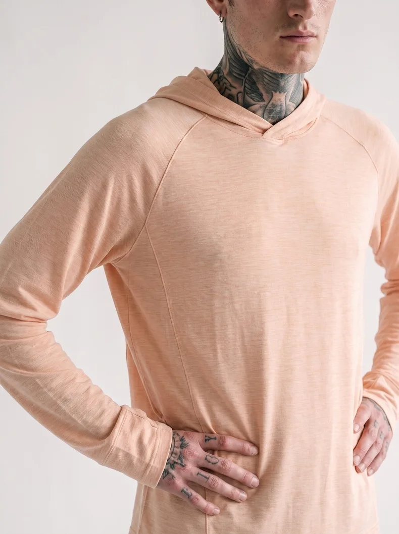 Lightweight Hoodie Men Women Outdoor Running Loose Casual Quick Dry Sport Long Sleeve Hooded Sweatshirts T-shirt Track T Shirt