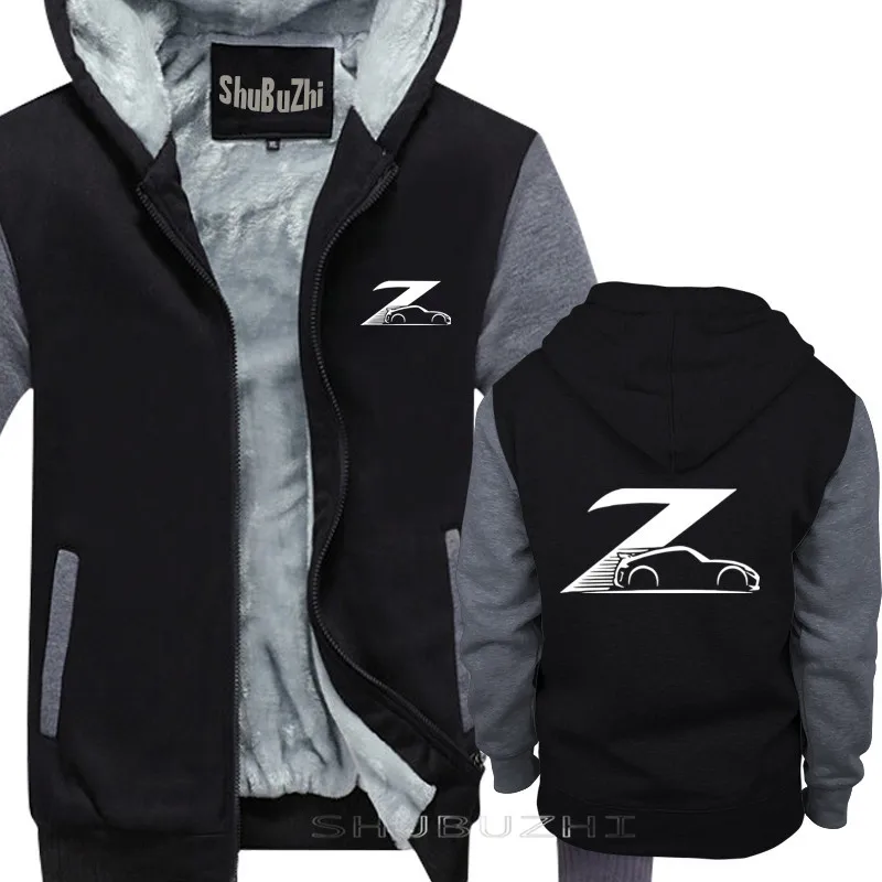 Japanese Classic Legend Car 370Z Custom black hoody cotton winter autumn New thick jacket For Men shubuzhi hoodies sbz5557