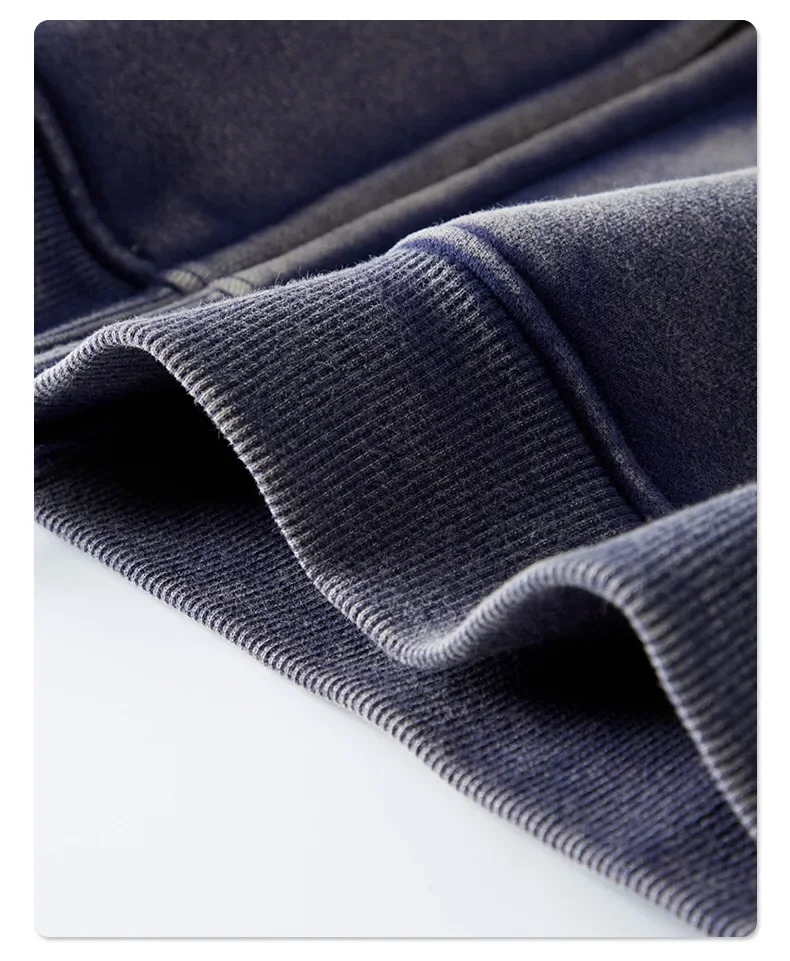 Clothing Autumn and Winter Washed Batik Old Men's Sweater Sweatpants Retro Trendy Brand Suit Men's and Women's Models