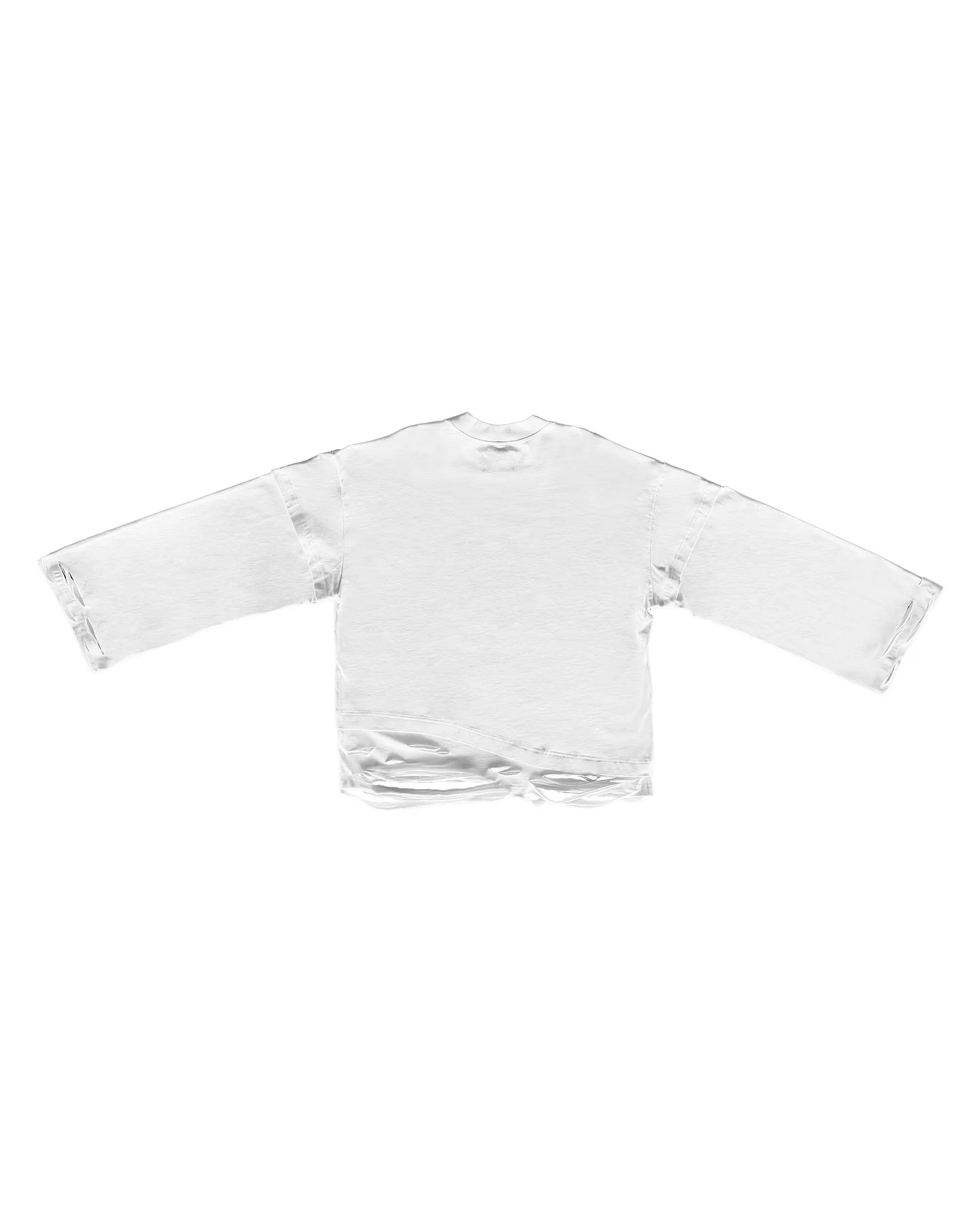 Y2K Gothic Harajuku Hip Hop Punk Long Sleeved Prohibited Cigarette Print Pattern T Shirts Retro Street Wear Loose Ripped Top