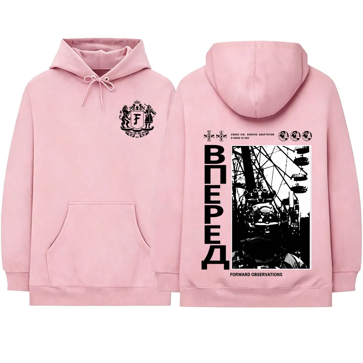 Forward Observations Group Skeleton Hoodies Men's Women Clothing Fashion Gothic Long Sleeve Pullovers Sweatshirts Streetwear