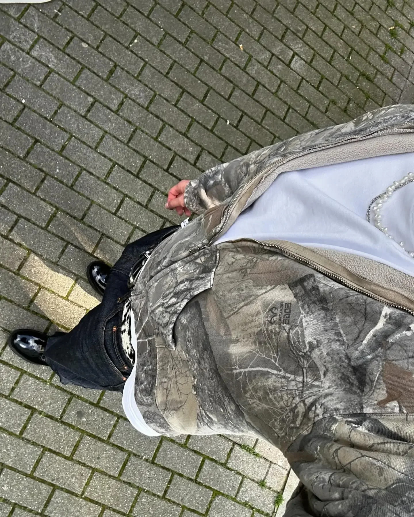 Vintage Zip Up Hoodie Men Camouflage Pattern Zipper Sweatshirt High Street Hip Hop Y2K Streetwear Oversized Unisex Camo Hoodie