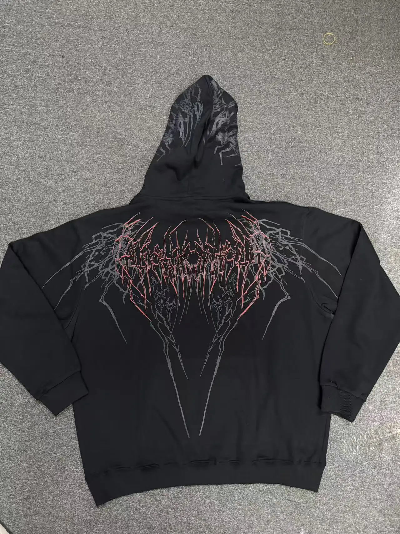 Breathedivinity American-style street sports fitness loose large-sized fleece pullover with hood