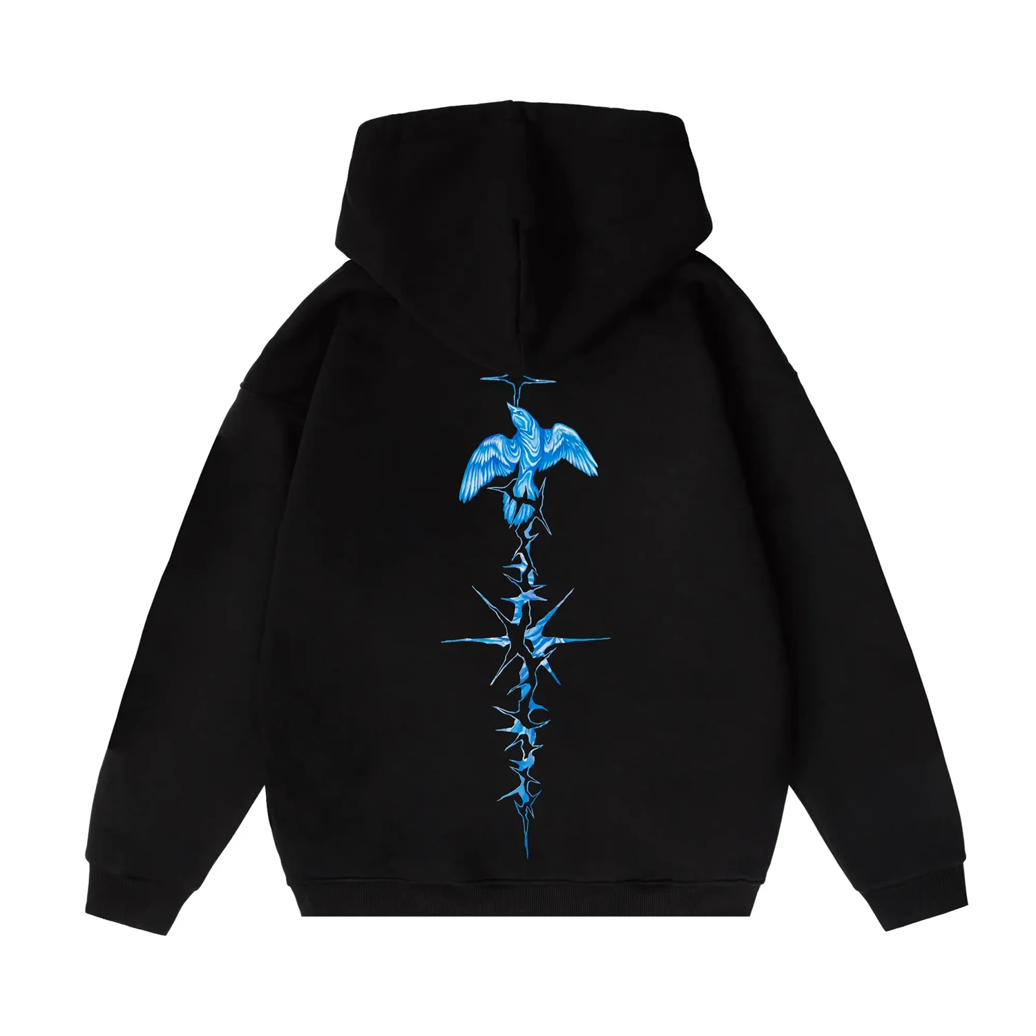 Harajuku Oversized Streetwear Pullover Men's Hoodies Bright Side Graphic Print Hooded Sweatshirt Hip Hop Aesthetic Tops Goth Y2k