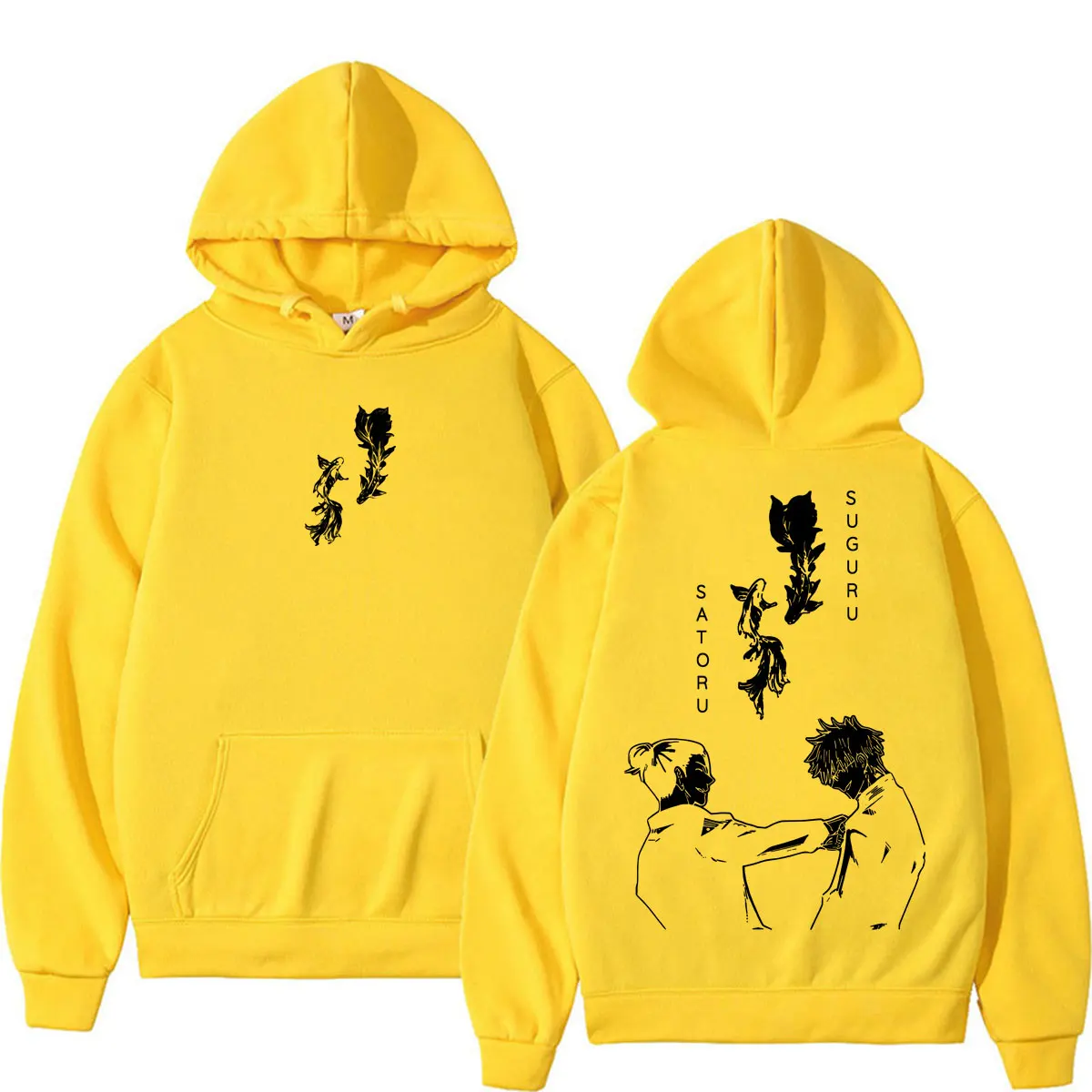 Anime Jujutsu Kaisen Gojo Satoru Geto Suguru Hoodie Men Women Retro Popular Classic Tracksuit Fleece Oversized Hoody Sweatshirt