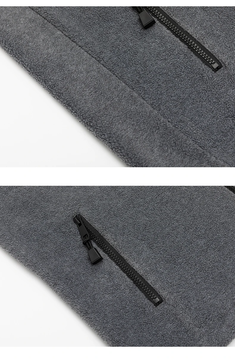 Autumn Winter Fleece Stand Collar Sweatshirts Jacket Men Outdoor Hiking Casual Track Hoodies Sweatshirt Coat Cardigan Jacket