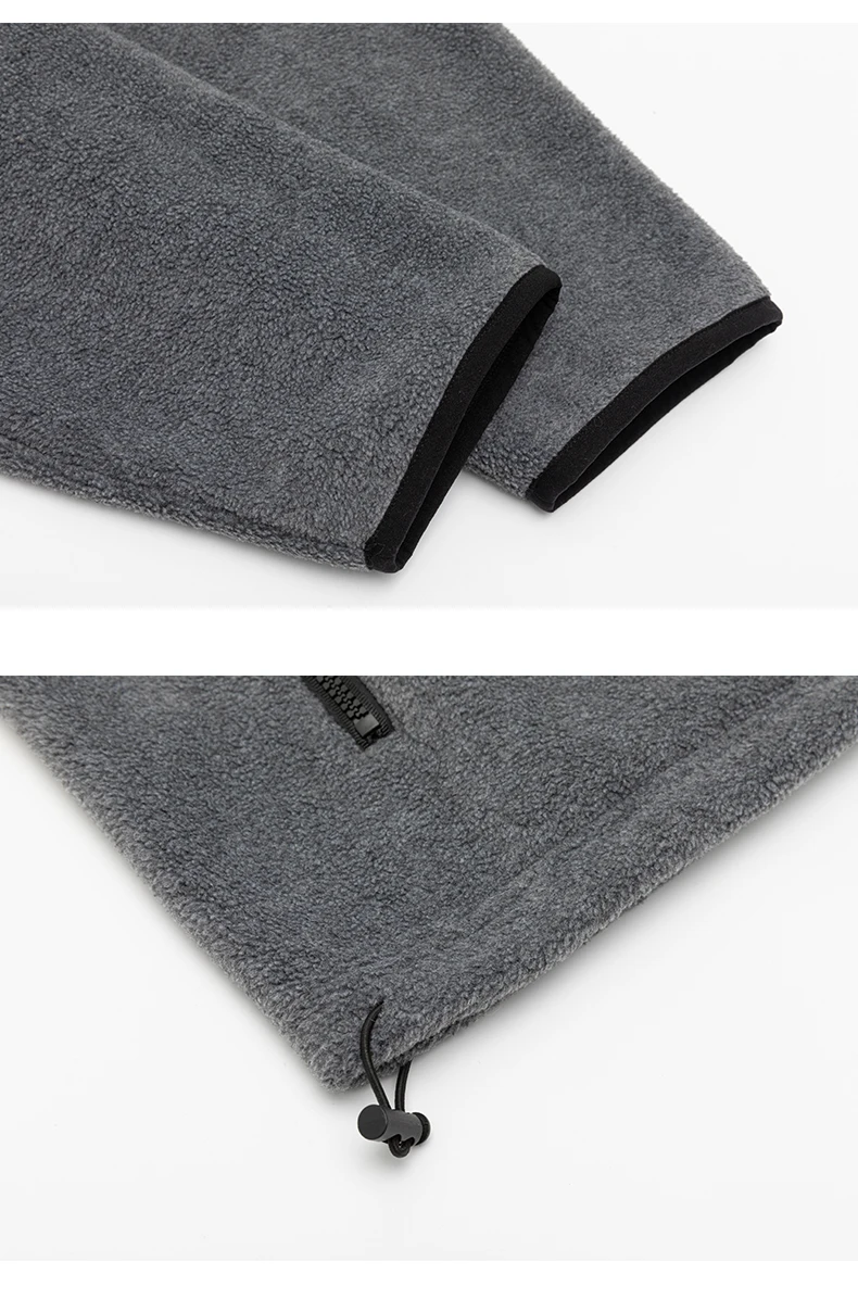 Autumn Winter Fleece Stand Collar Sweatshirts Jacket Men Outdoor Hiking Casual Track Hoodies Sweatshirt Coat Cardigan Jacket