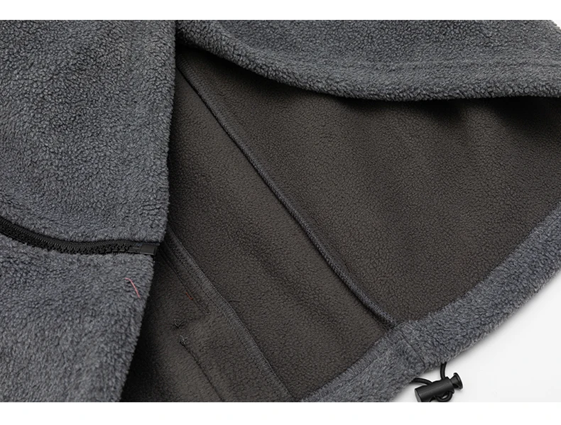 Autumn Winter Fleece Stand Collar Sweatshirts Jacket Men Outdoor Hiking Casual Track Hoodies Sweatshirt Coat Cardigan Jacket