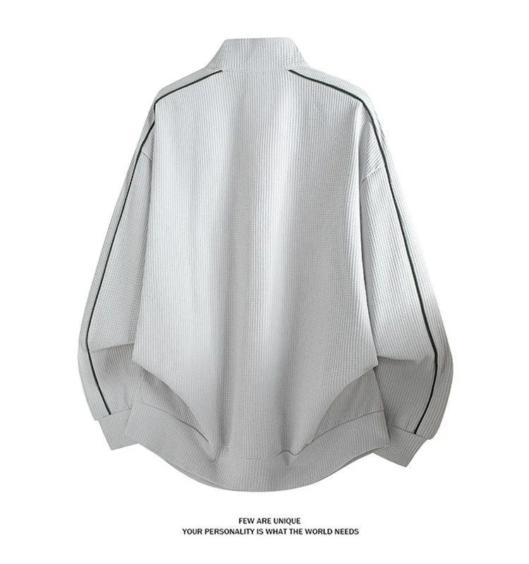 Spring and Autumn fashion solid color sports fitness running breathable pullover sweatshirt men's casual loose high quality top