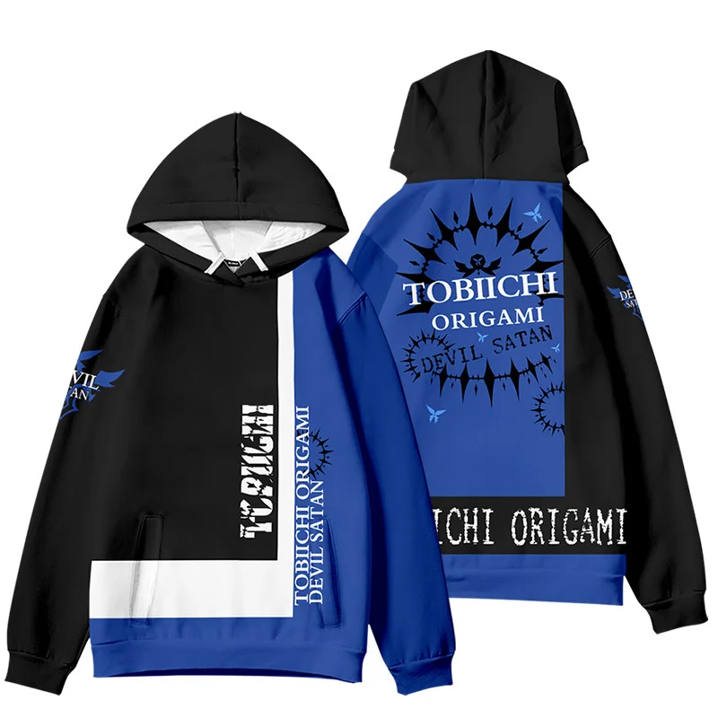Japanese Anime Tobiichi Origami Tokisaki Kurumi Cosplay Costume 3D Print Hoodies Men Women Long Sleeve Sweatshirt Casual Jackets