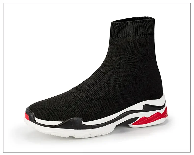 Shoes for Men Sneakers Men All Brands Tennis Loafers Shoes Tide Women Elastic Socks Shoes Fashion Casual Shoes Large 2024 Autumn