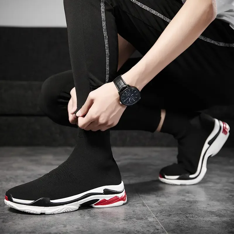 Shoes for Men Sneakers Men All Brands Tennis Loafers Shoes Tide Women Elastic Socks Shoes Fashion Casual Shoes Large 2024 Autumn