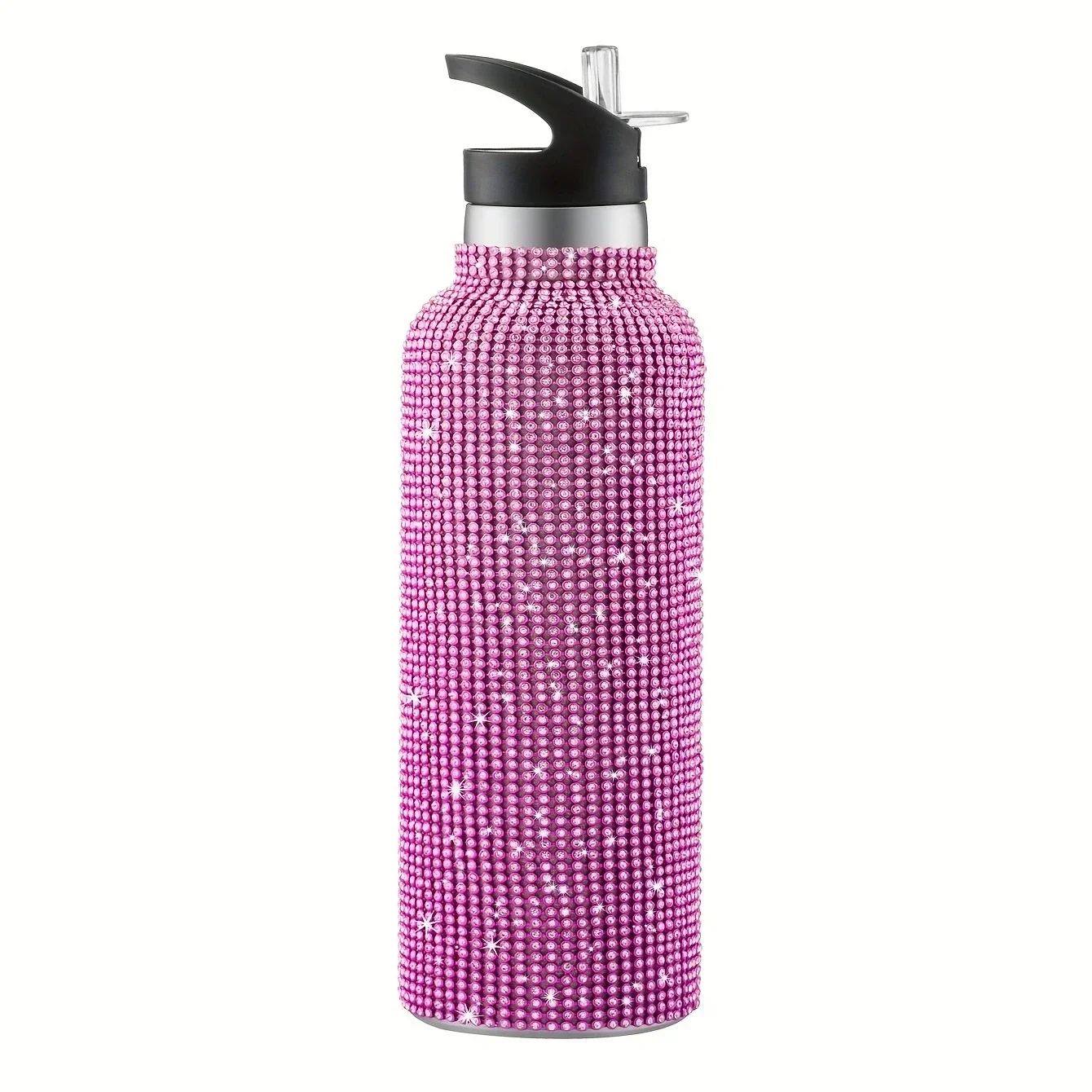 350/500/750/1000ML Bling Diamond Tumble Insulated Cup Sport Vacuum Flask Stainless Steel Large Capacity Portable Water Bottle