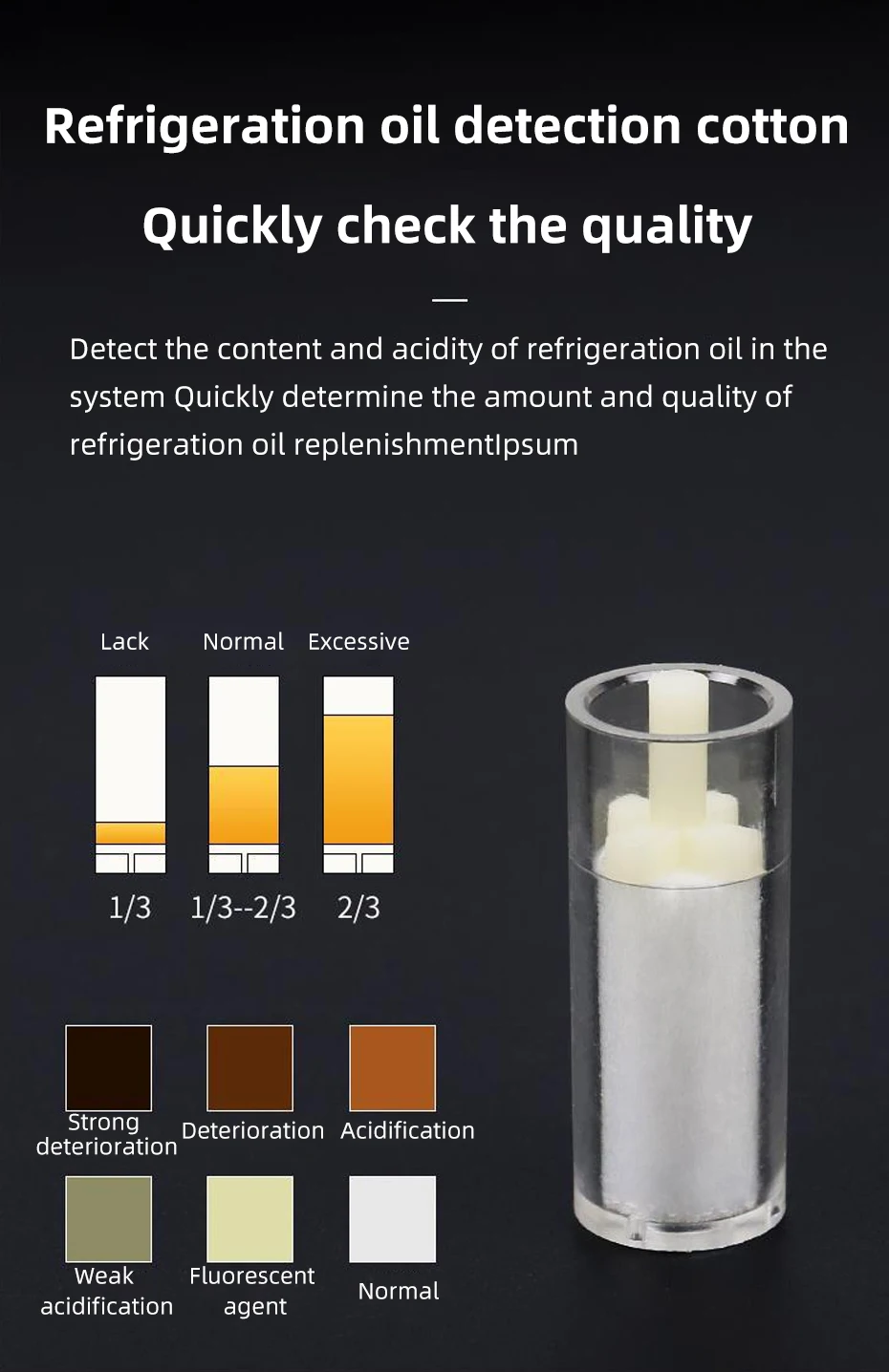 Automotive Air Conditioning Refrigeration Oil Filtration Analyzer Refrigerant Oil Replacement Tool Purity Detection Purifier