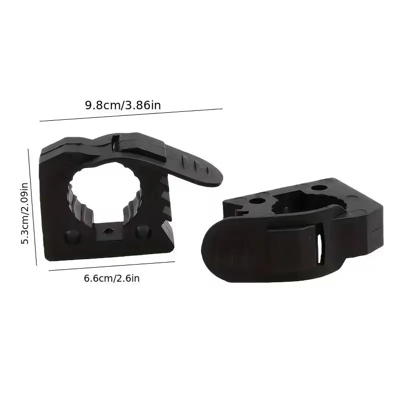 2pcs Quick Fist Clamp For Mounting Tools Equipment Rubber Clamp Ideal For Offroad Vehicles, ATV, UTV, Truck Part Accessories