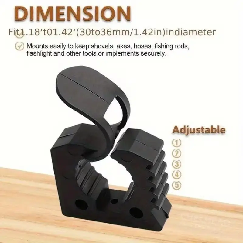 2pcs Quick Fist Clamp For Mounting Tools Equipment Rubber Clamp Ideal For Offroad Vehicles, ATV, UTV, Truck Part Accessories