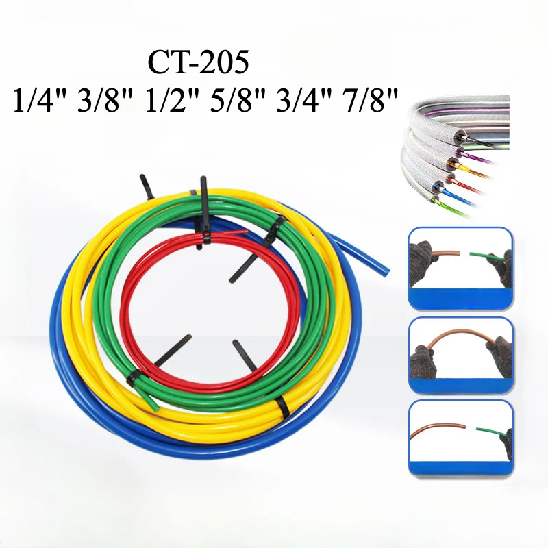 AC Copper Pipe Protector CT-205 PE Plastic Bend Tube Protection Non-Deformable Durable